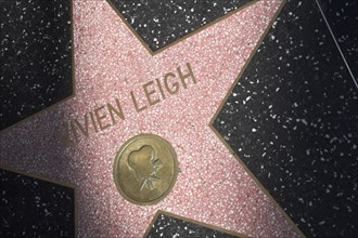 Hollywood Boulevard, Walk of Fame, stars / étoiles : Vivien Leigh