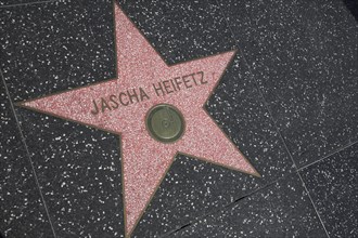 Hollywood Boulevard, Walk of Fame, stars / étoiles : Jasha Heifetz