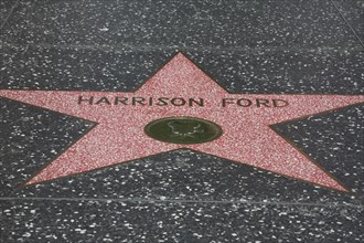 Hollywood Boulevard, Walk of Fame, stars / étoiles : Harrison Ford
