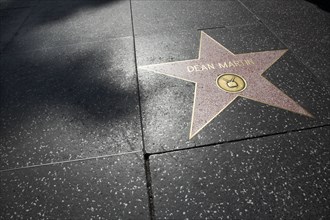 Hollywood Boulevard, Walk of Fame, stars / étoiles : Dean Martin