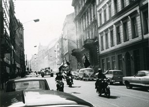 Prague Spring: Soviet troops in the streets of Prague, August 1968