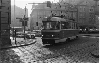 Tramway à Prague, 1985