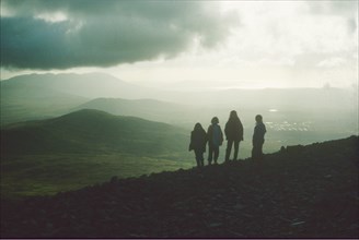 Panorama depuis le mont Croagh Patrick, Irlande