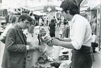 Street market, Lyon, France