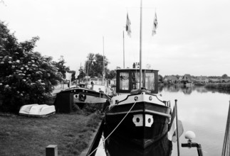 Bateaux amarrés, Pays-Bas