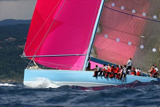 Le skipper néozélandais Russel Couts sur Artémis