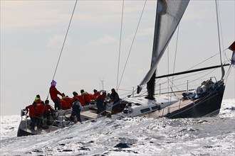 Manoeuvre lors des Voiles de St Tropez