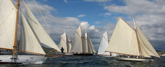 Voiliers classiques lors des Voiles de St Tropez 2005
