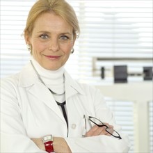 Portrait of female doctor.