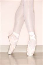 Feet of a ballerina.