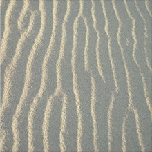 Patterns of wind-blown sand.