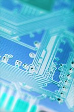 Closeup of a circuit board.