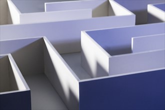Closeup of a maze.