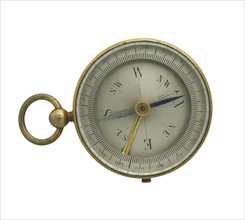 Gold antique compass.