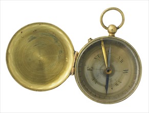 Worn antique compass.