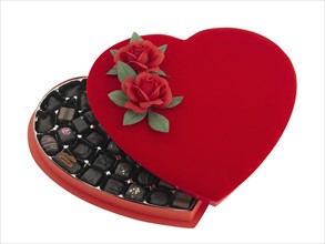 Box of Valentine's Day chocolates.