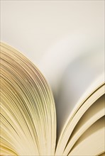 Closeup of an open book.