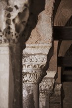 Columns Byzantine church of Santa Fosca Torcello Italy.