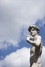 Michelangelo's David in the Piazza della Signoria Florence Italy.