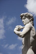 Michelangelo's David in the Piazza della Signoria Florence Italy.