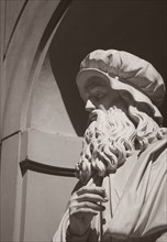 Statue of Leonardo Da Vinci Florence Italy.
