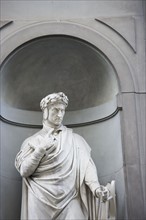 Statue of Dante Allighiere Florence Italy.