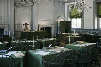 Assembly room in Independence Hall Philadelphia PA.