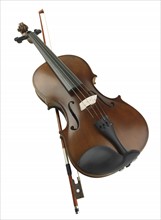 Closeup of a violin.