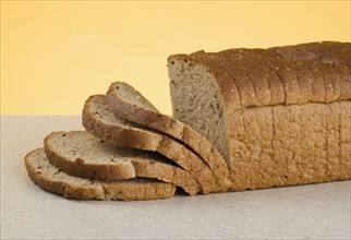 Still life of whole grain bread.
