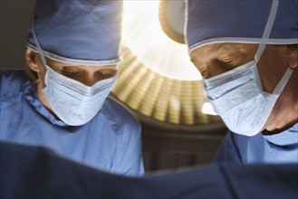Surgeons at work.