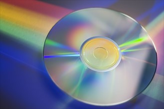 Closeup of a digital disc.