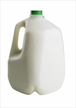 A gallon bottle of milk.