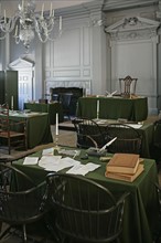 Assembly room in Independence Hall Philadelphia PA.
