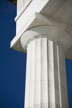 Doric column at the Lincoln Memorial Washington DC USA.