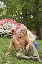 Portrait of a senior couple outdoors.