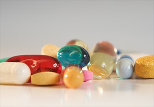 Close up of pills.