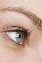 Close up of woman’s eye.