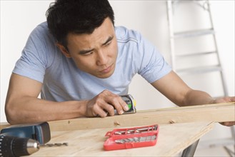 Man doing home repairs.