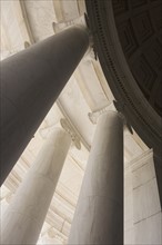 Ionic columns Jefferson Memorial Washington DC USA.