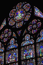 Notre-Dame de Paris
Interior view of stained glass windows.