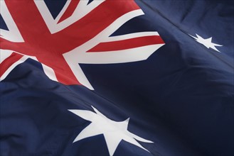 Close up of flag of Australia.