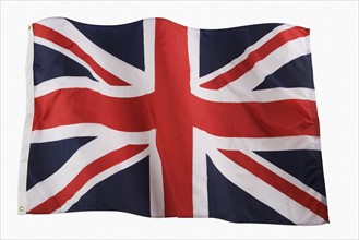 Studio shot of British flag.