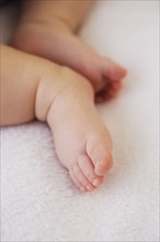Close up of baby’s feet.