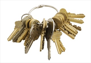 Keychain with many keys.