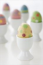 Easter eggs in cups.