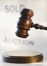 Judge’s gavel at auction.
