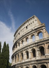Low angle view of the Colosseum, Italy.