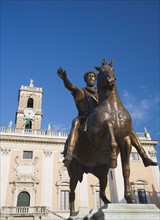 Statue of Marcus Aurelius, Palazzo Senatorio, Italy.