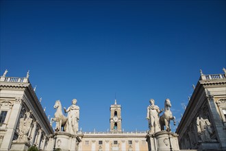 Statues of Castor and Pollux, Piazza del Campidoglio, Italy.