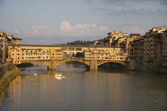 Bridge over river, Ponte Vecchio, Florence, Italy.